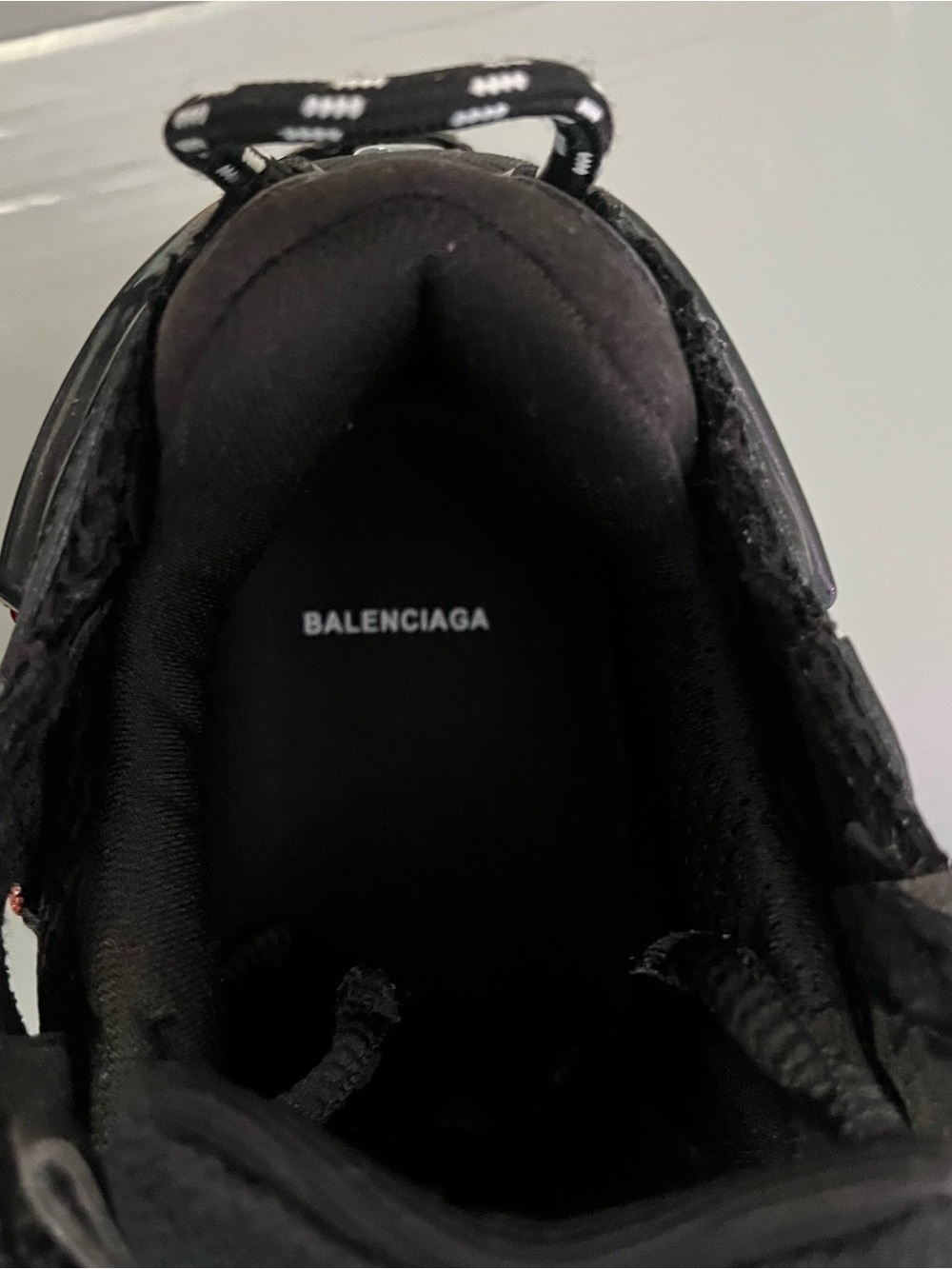 Balenciaga Red Graffiti Sneakers - Picture 7 of 12